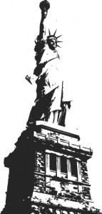 Statua Wolności naklejka scienna