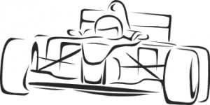 Formuła F1 Kubica naklejka na ścianę scienna
